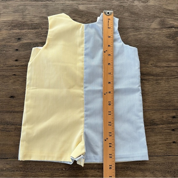 NWT The Beaufort Bonnet Company 0-6 months Cooper Colorblock Romper Jon Jon New - Picture 4 of 5